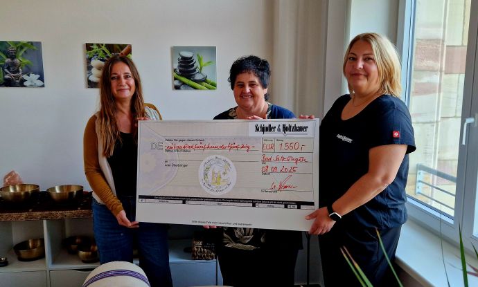 Spende 1.550,00 Euro / Schindler & Holtzhauer KG